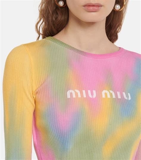 miu miu tie dye|Miu Miu tie.